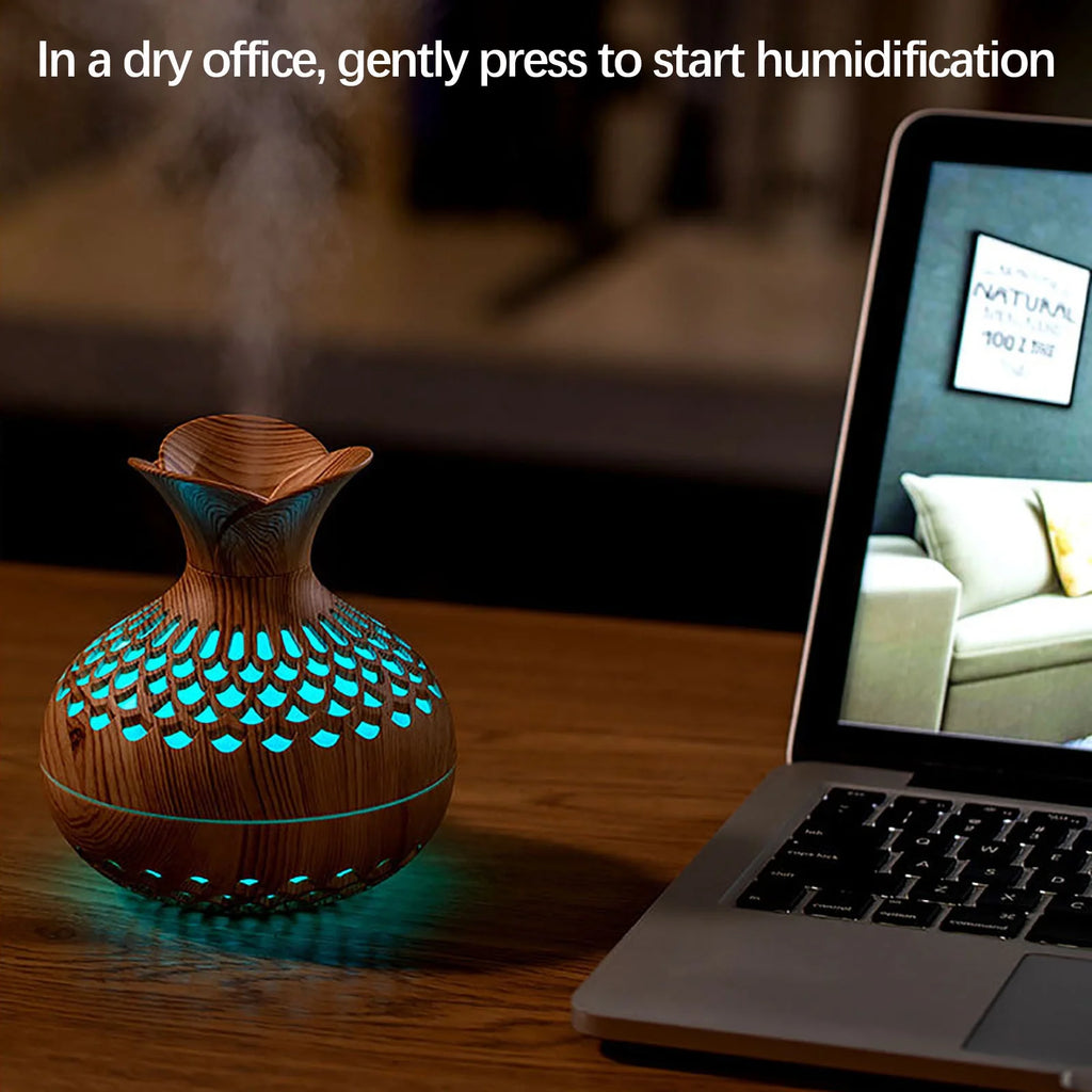 Eliaeconx Essential Oil Diffuser Gift Set - 300Ml Diffuser & Essential Oil Set - Waterless Auto off for Home Office Room - Aromatherapy Diffuser Humidifier