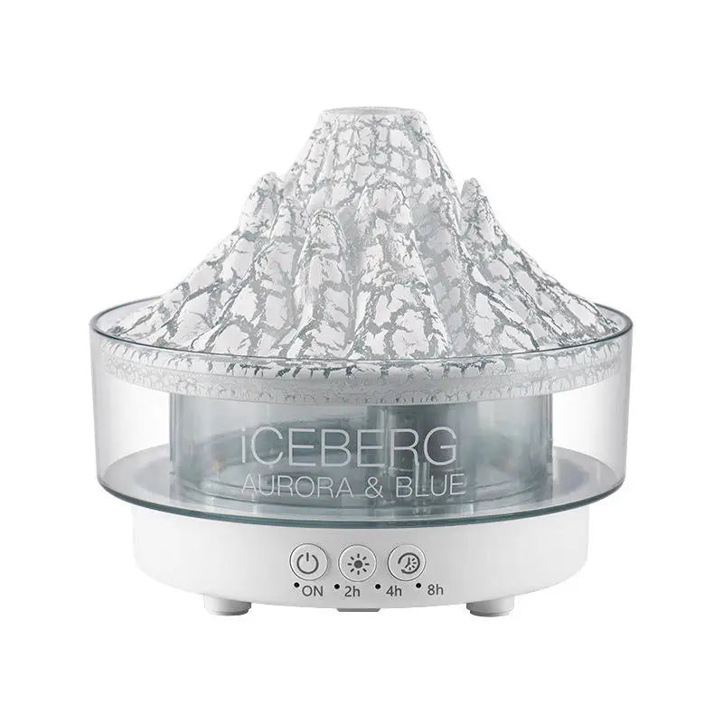New Colorful Lights Volcano Lava Air Humidifier Aromatherapy Essential Oils Diffuser Remote Control Jellyfish Smoke Ring Flame